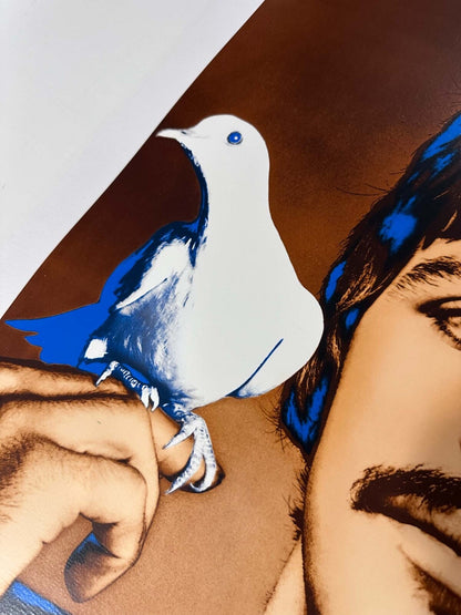 Ringo Starr By Richard Avedon Beatles Poster 1967 Original Printing On Linen