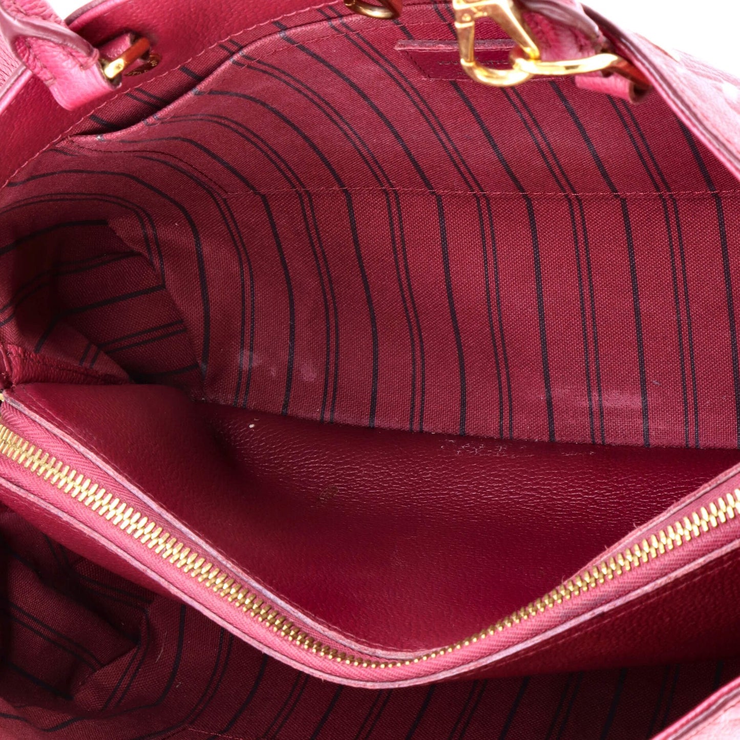 Louis Vuitton Montaigne Handbag Monogram Empreinte Leather Mm