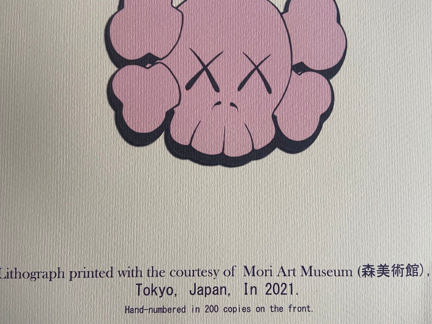 Kaws Lithograph Coa Limited Edition Numbered Mori-Art-Museum