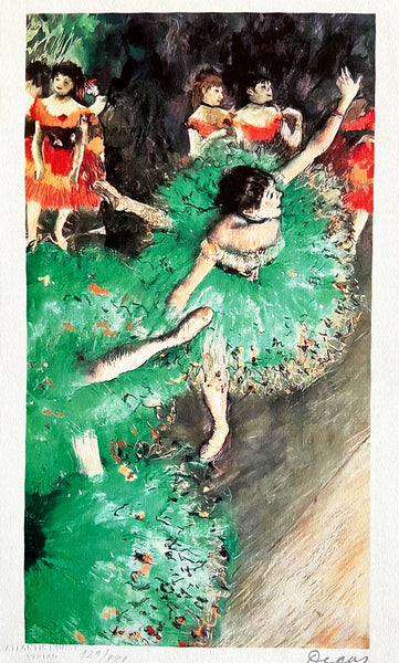 Edgar Degas Lithograph Coa Signed Numbered 180