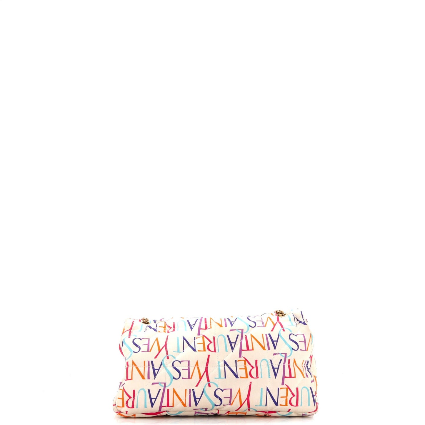 Saint Laurent Jamie Flap Bag Quilted Printed Silk Medium