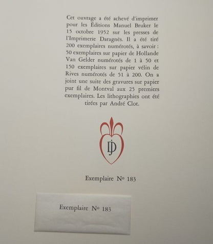 Marc Chagall Journal D'Un Cheval 1952 Limited Edition Book Original Lithographs