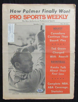 Arnold Palmer Signed December 11, 1969 Pro Sports