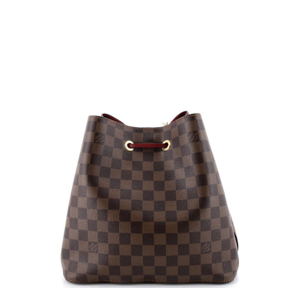 Louis Vuitton Neonoe Handbag Damier With Leather Mm