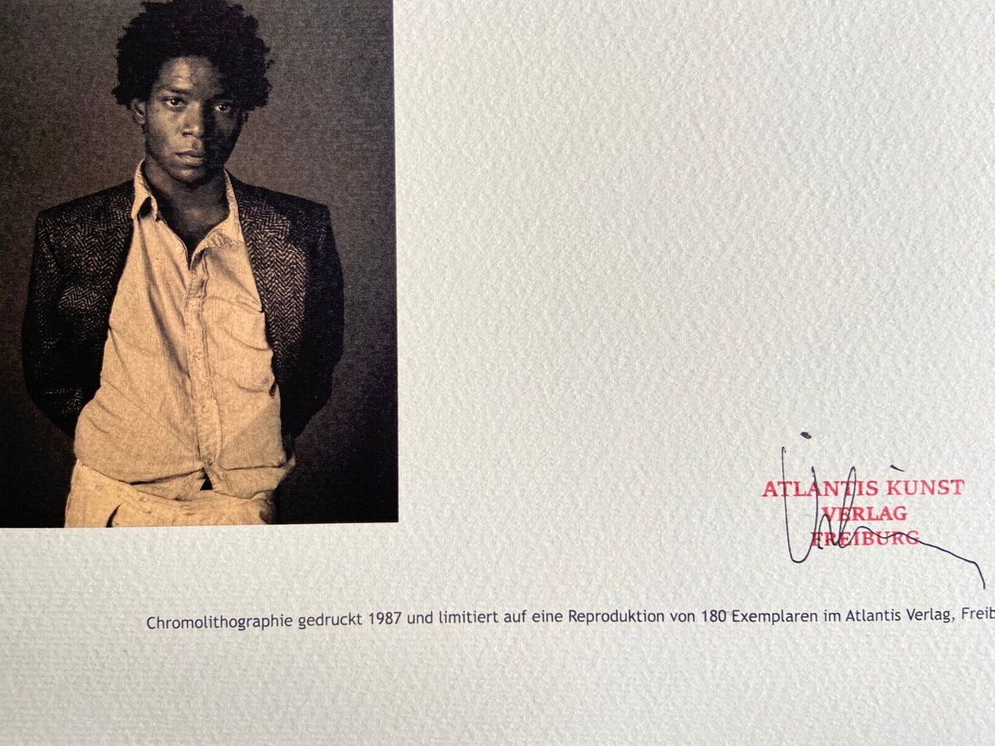 Jean-Michel Basquiat Lithograph Coa Signed Numbered. Joan Mir