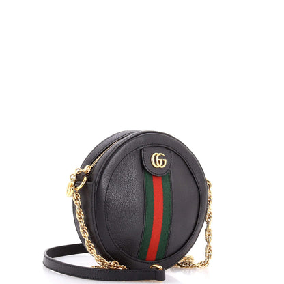 Gucci Ophidia Round Shoulder Bag Leather Mini