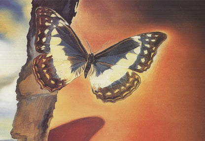 Salvador Dali Butterfly Landscape " Offset Lithograph Surreali
