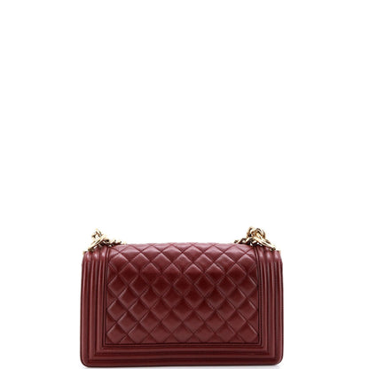 Chanel Boy Flap Bag Quilted Lambskin New Medium