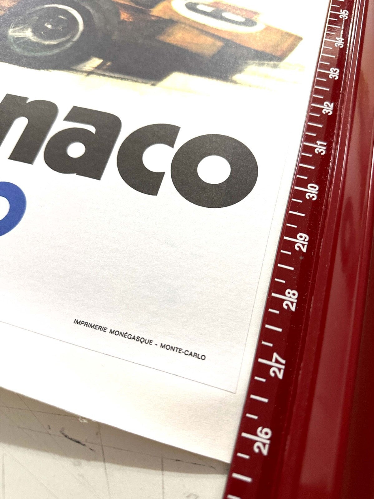 Poster Monaco Grand Prix 1970 Michael Turner Vintage French Automobile Racing