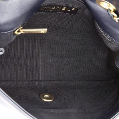 Chanel Graphic Flap Bag Quilted Calfskin Small