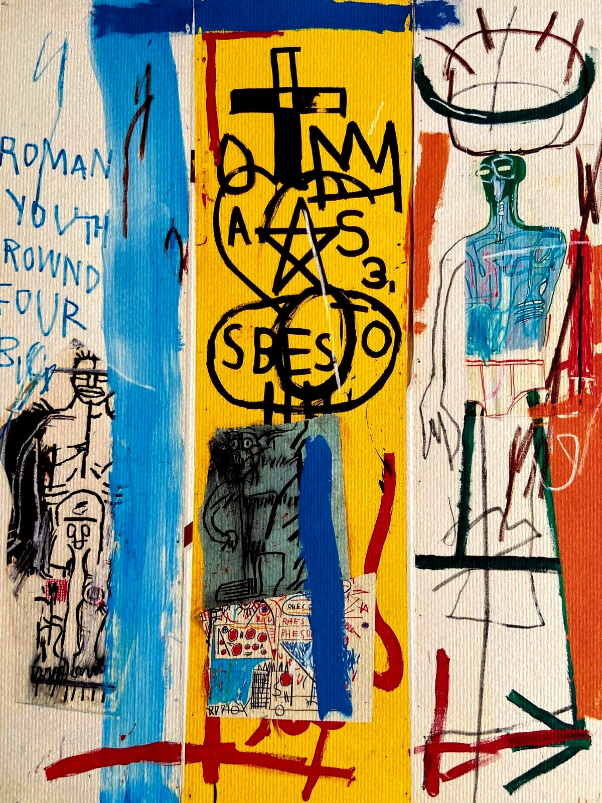 Jean-Michel Basquiat Lithograph Signed Coa