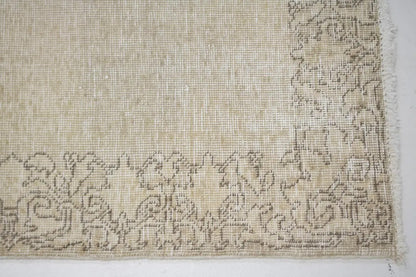 Hand-Knotted Antique Oriental Runner Rug Muted
