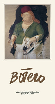 Fernando Botero Mujer Con Sombrero Rojo 