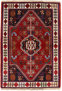 Handmade Wool Tribal Oriental Rug Equestrian