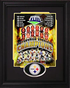 2008 Pittsburgh Steelers Framed Super Bowl Xliii