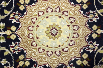 Indo-Nain 2'7x14'3 Oversized Floral Runner Rug 3X14 ft