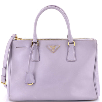Prada Double Zip Lux Tote Saffiano Leather Medium