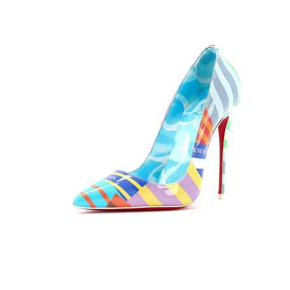 Christian Louboutin Women'S So Kate Pumps Printed Patent 120