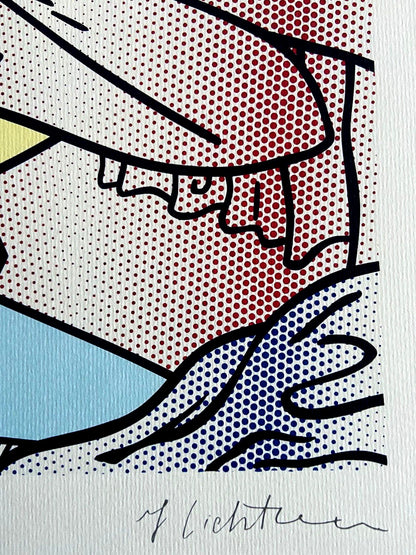 Roy Lichtenstein Lithograph Coa Signed Numbered Limited
