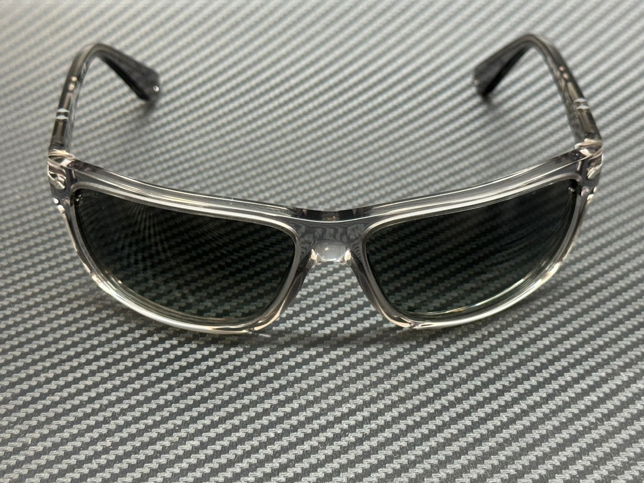 PERSOL PO3342S 309 71 Transparent Grey Gradient Unisex 63 mm Sunglasses