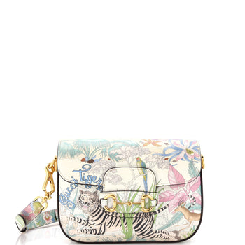 Gucci Horsebit 1955 Shoulder Bag Printed Leather Mini