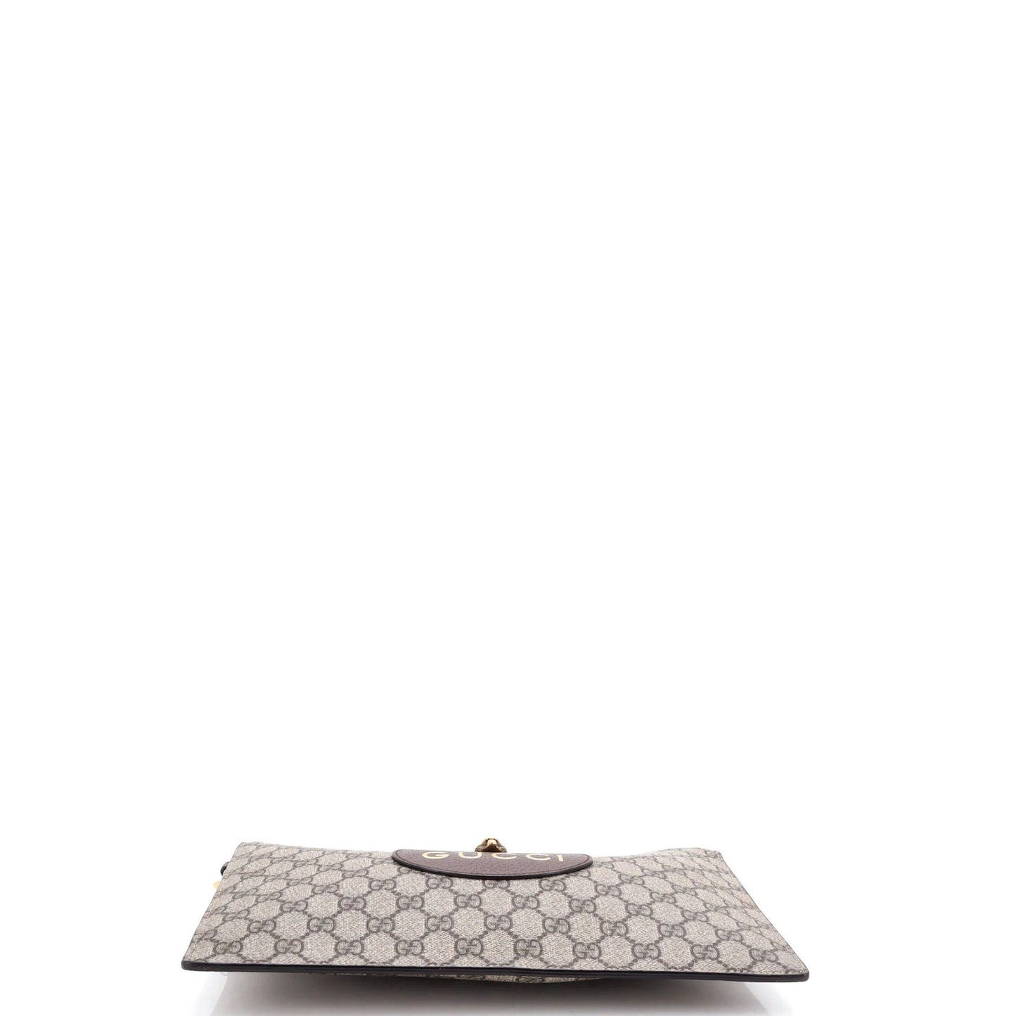 Gucci Neo Vintage Wristlet Pouch Gg Coated Canvas
