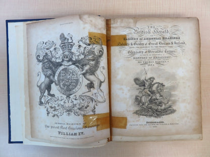The British Herald 1St Edition Complete 1830, Turner & Marwood Armorial Bearings