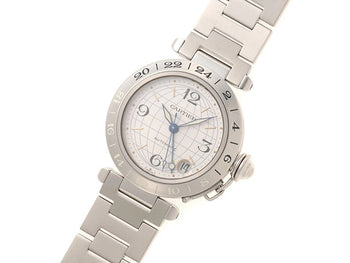 Cartier Pasha C Meridian Gmt W31029M7 Silver Automatic