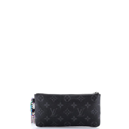 Louis Vuitton Iphone Pouch Flash Fragment Monogram Eclipse Canvas