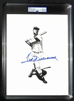 Ted Williams Signed/Auto 8X10 Photo/Print Red Sox