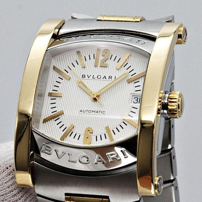 Bvlgari Assioma Aa44Sg Date K18Yg/Ss 34Mm Assioma