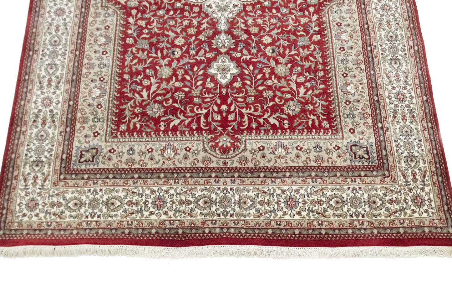 Extra Fine Handmade Wool Oriental Rug 6'5X9'9 ft Classic Floral Design Carpet