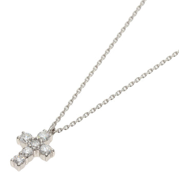 Vendome   Necklace Cross Diamond Platinum Pt850