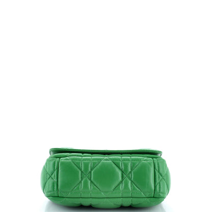 Christian Dior Caro Bag Macrocannage Quilt Calfskin Small