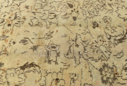 Hand-Knotted Antique Oriental Rug Distressed