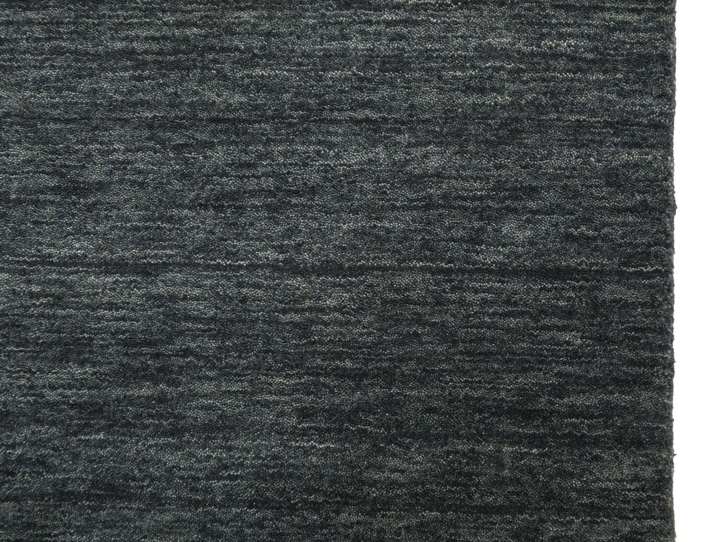 Charcoal Solid Hand-Loomed 3X10 Gabbeh Wool Rug Oriental Home Decor Carpet