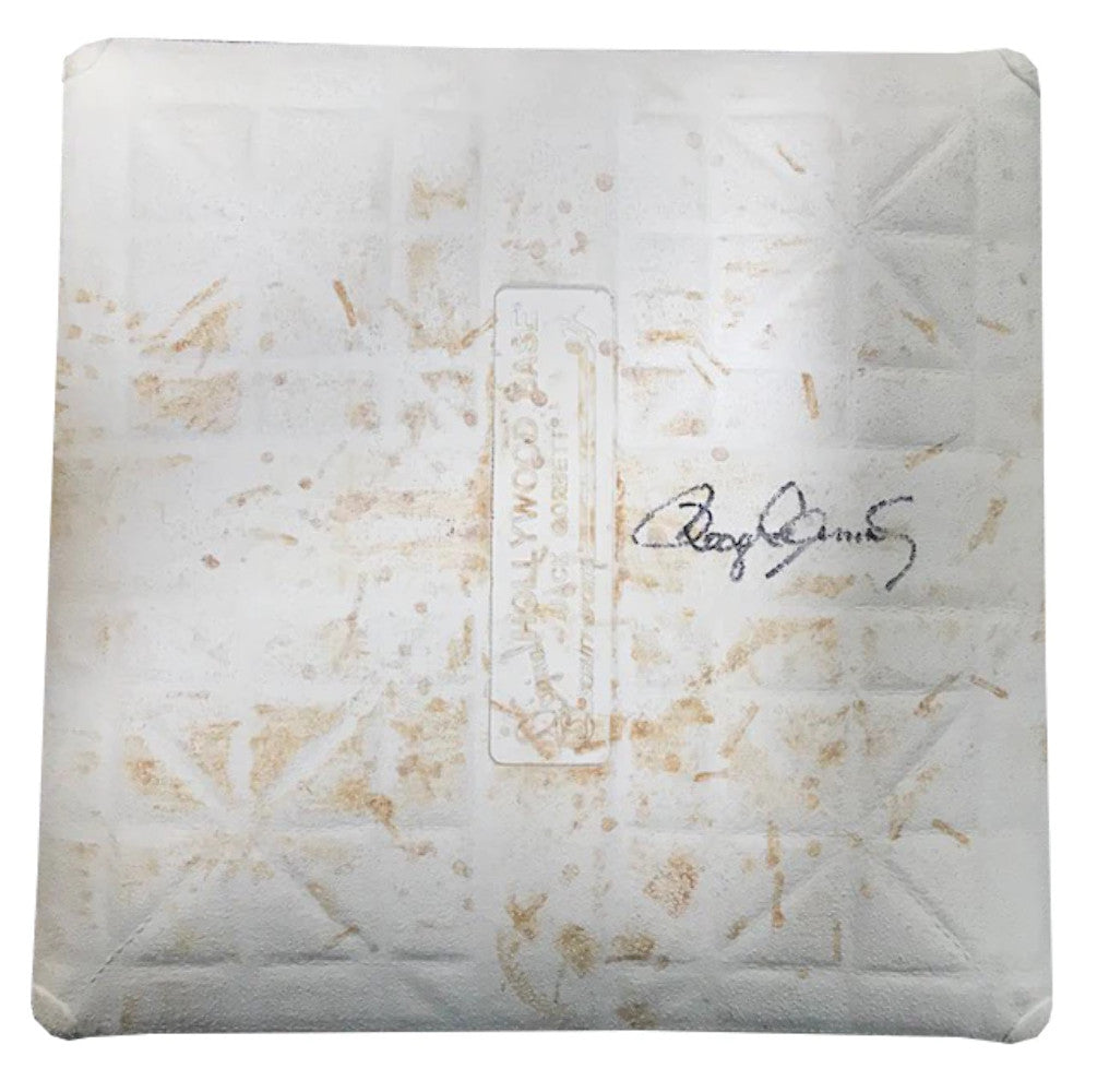 Roger Clemens Autographed 1999 World Series Game Used Base (Psa)
