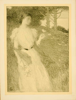 Original Vintage French Poster Soir D'Octobre Y Laurent Estampe Moderne 1897