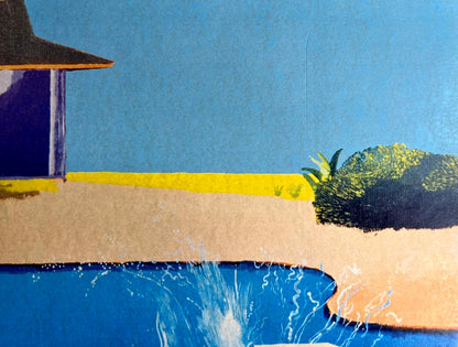 David Hockney Lithograph Handmade Coa Signed Op Numbered In Pencil