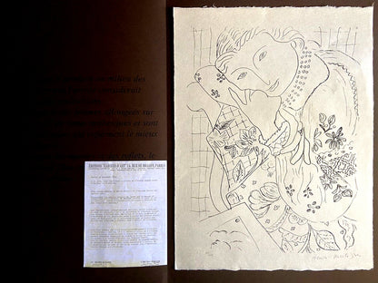 Henri-Matisse Lithograph Coa Hand Signed Numbered In Pencil Collection