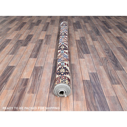 6'X6' Gray Afghan Super Kazak Wool Hand Knotted Oriental Square Rug