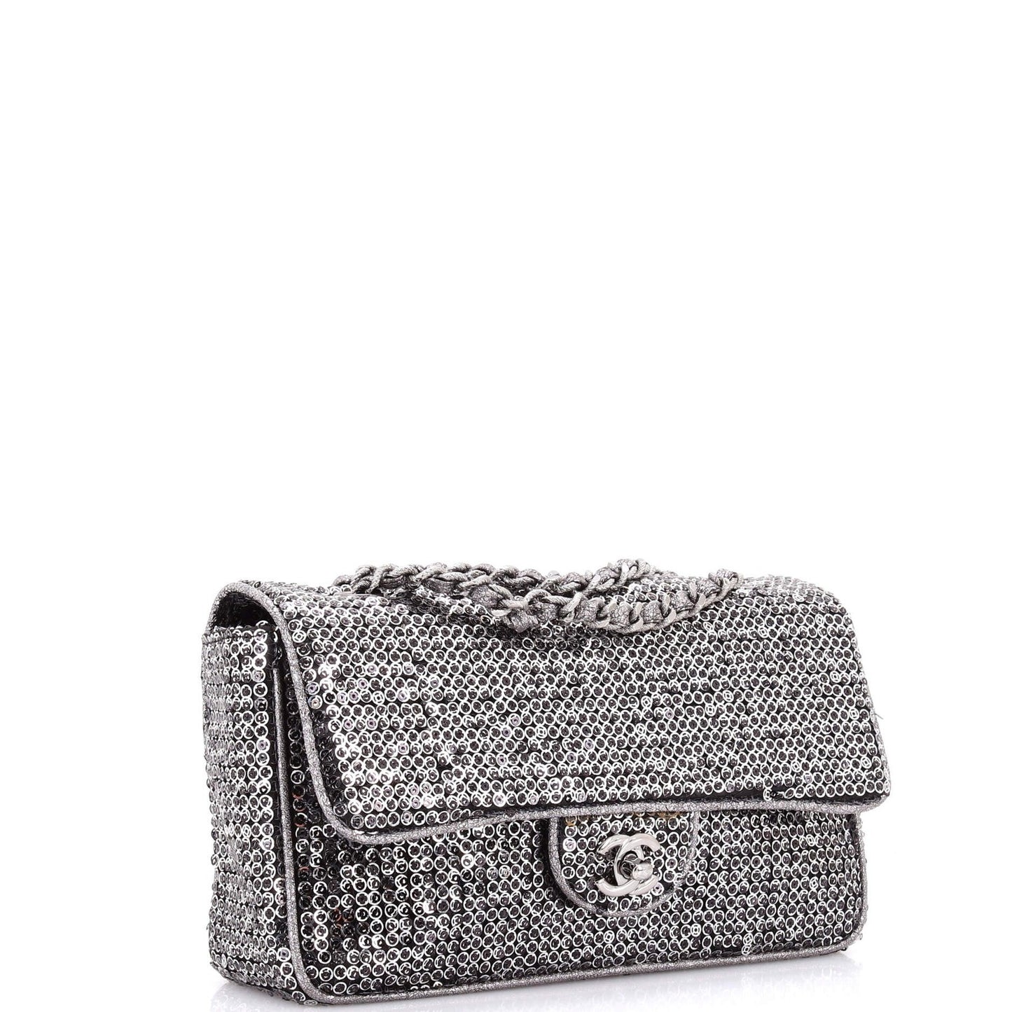 Chanel Classic Single Flap Bag Sequins Medium