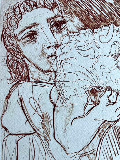 Pablo Picasso Lithograph Coa Signed Numbered Limited Edition In 180 Exe