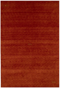 Contemporary Gabbeh Modern Rug Orange Tribal