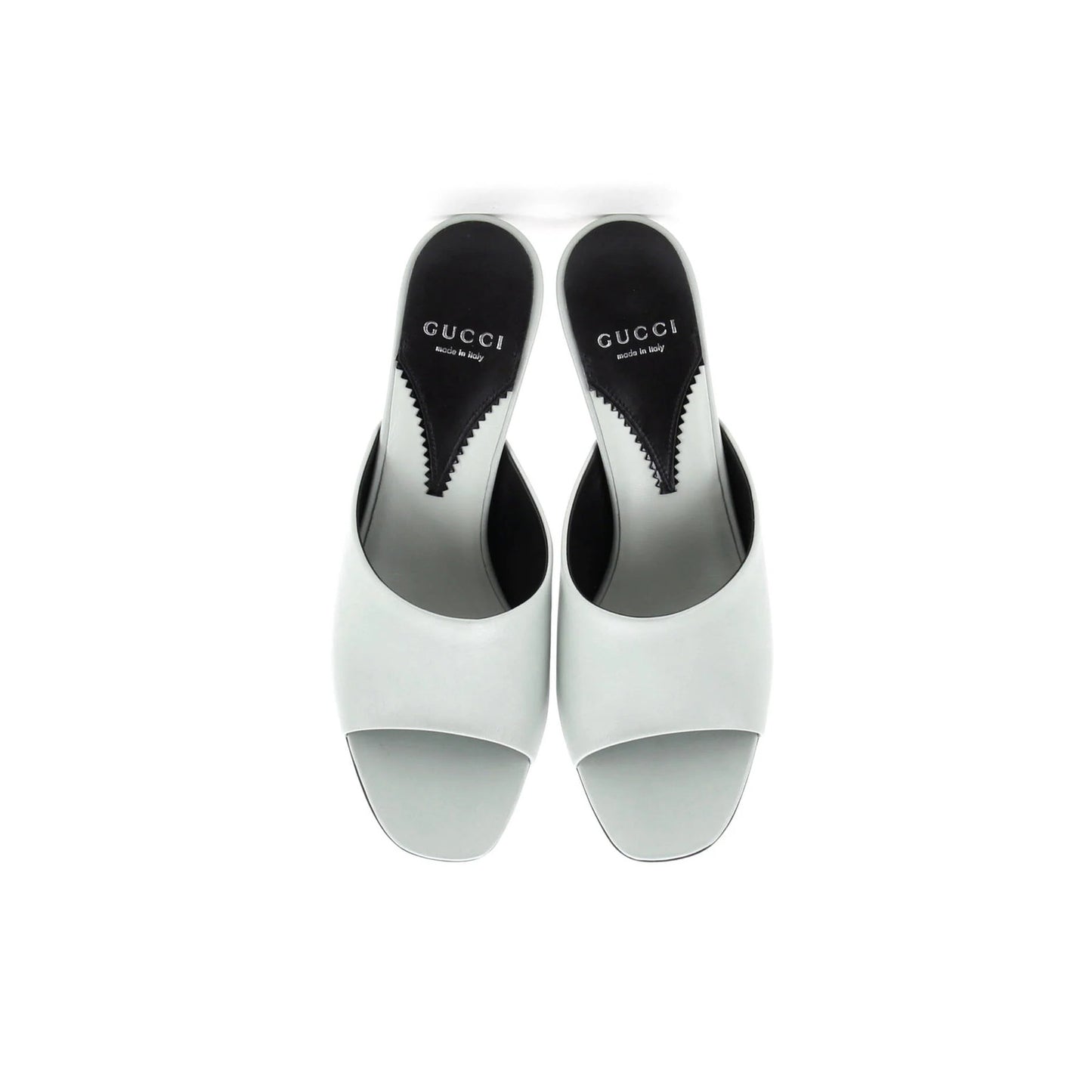 Gucci Women'S Interlocking G Heels Slide Sandals Leather