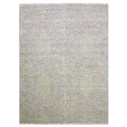 8'10"X12' Colorful Modern Salt And Pepper Design Wool Hand Knotted Rug
