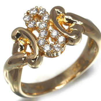 Celine Ring Diamond 0.21Ct Us6.5 18K 750 Yellow Gold