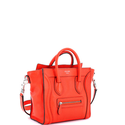 Celine Luggage Bag Grainy Leather Nano