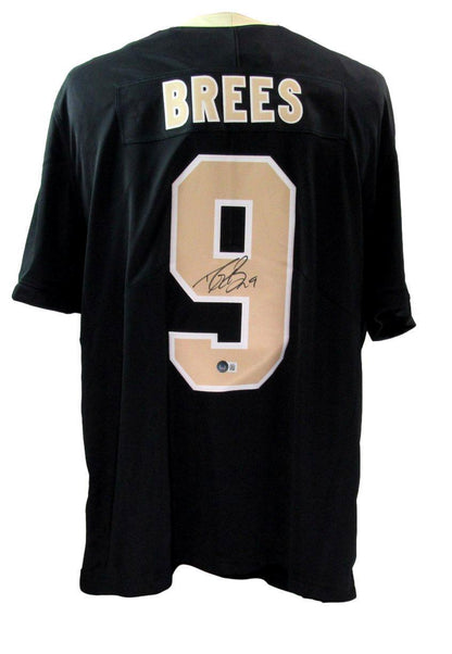 Drew Brees Autographed Black Nike On Field