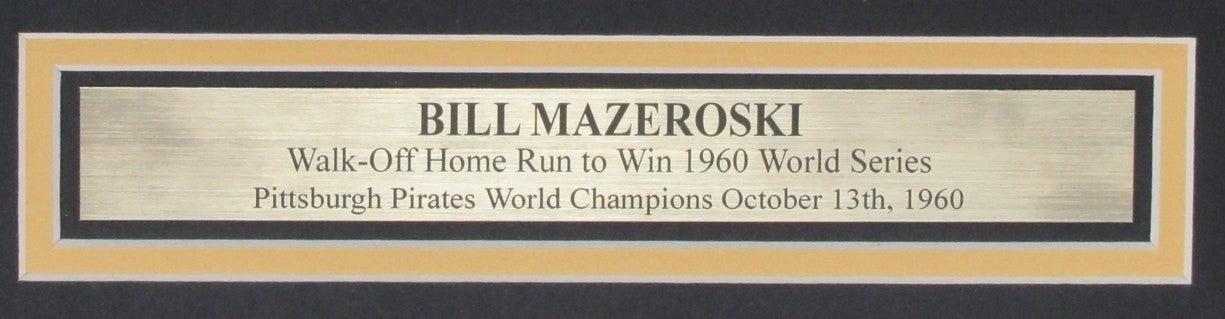 Bill Mazeroski Signed/Autographed 16X20 Photo Pirates Framed Jsa 199077